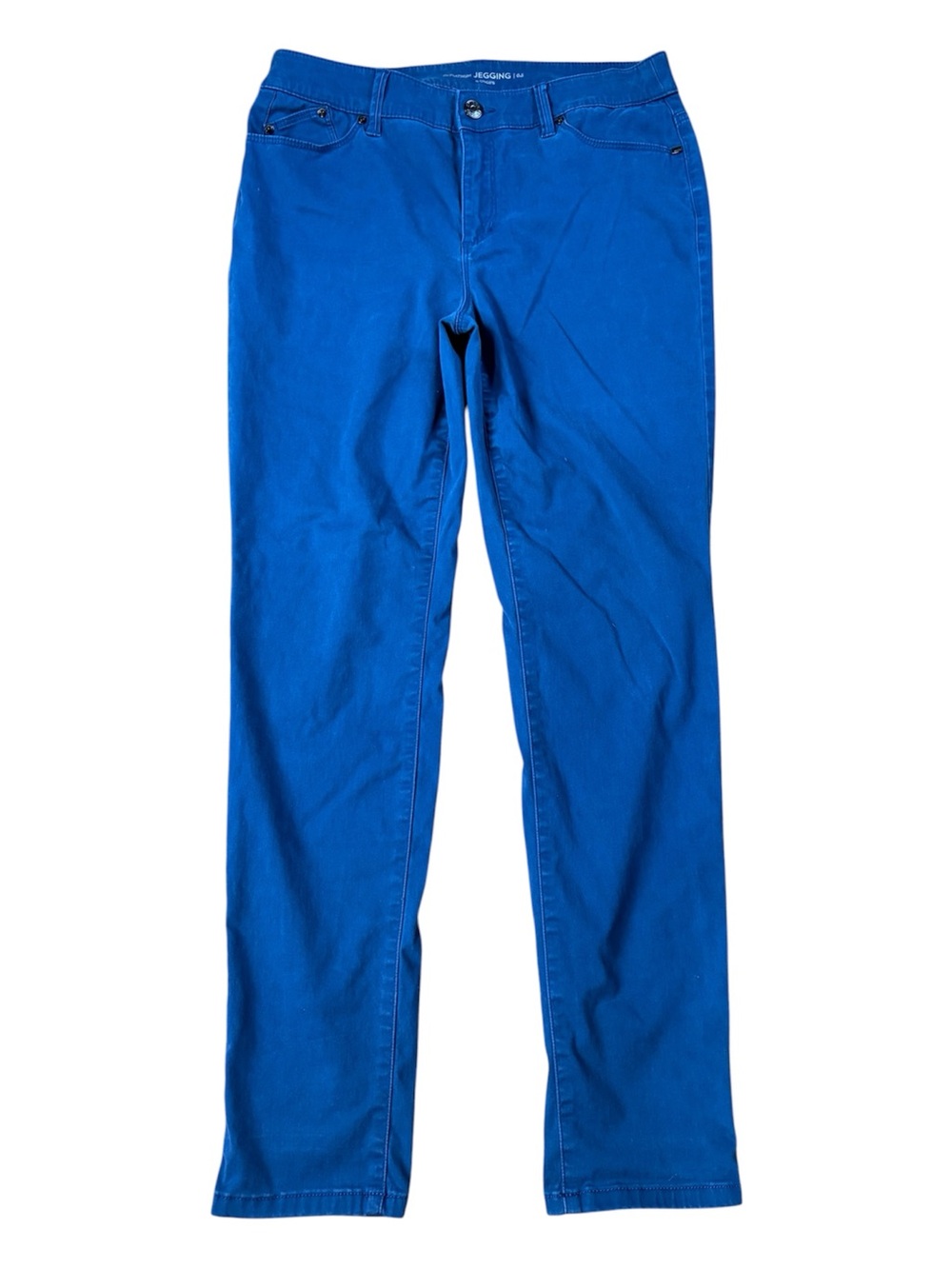 Chico’s the Platinum Jegging Aqua Pants.  Size 6